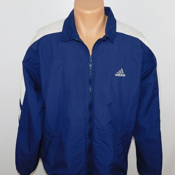 Adidas full zip vintage jacket.  L - Picture 5 of 8